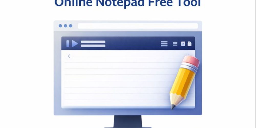 Online Notepad free tool for writing, editing and saving notes online